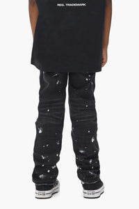 Purple Brand Kids' Paint Repair Jeans Black