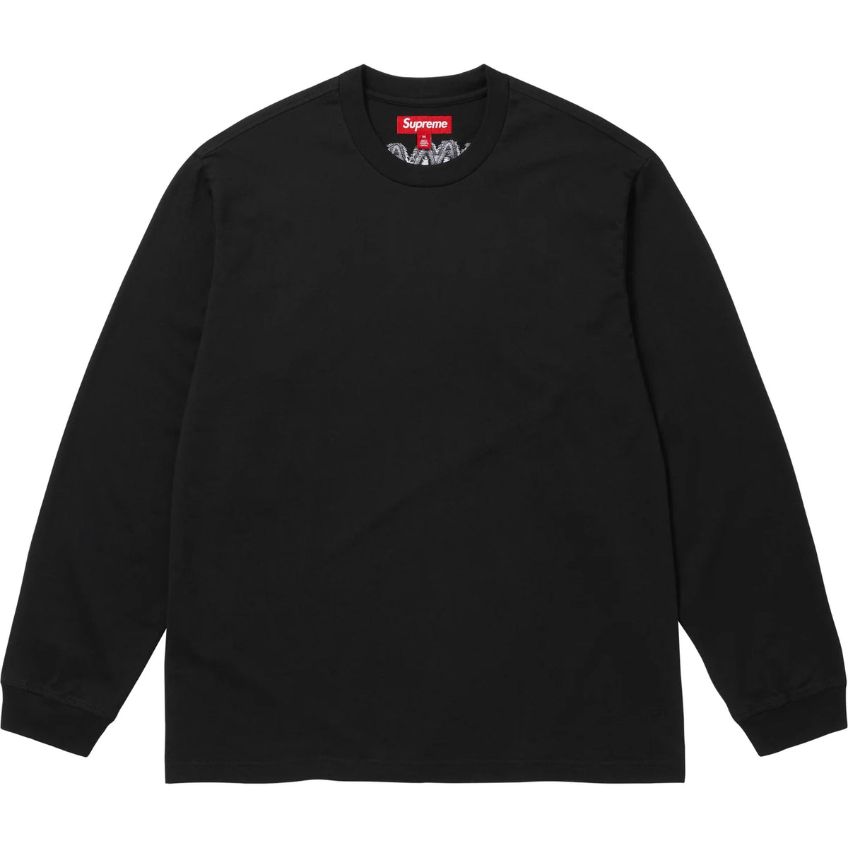 Supreme Intarsia L/S Tee Black