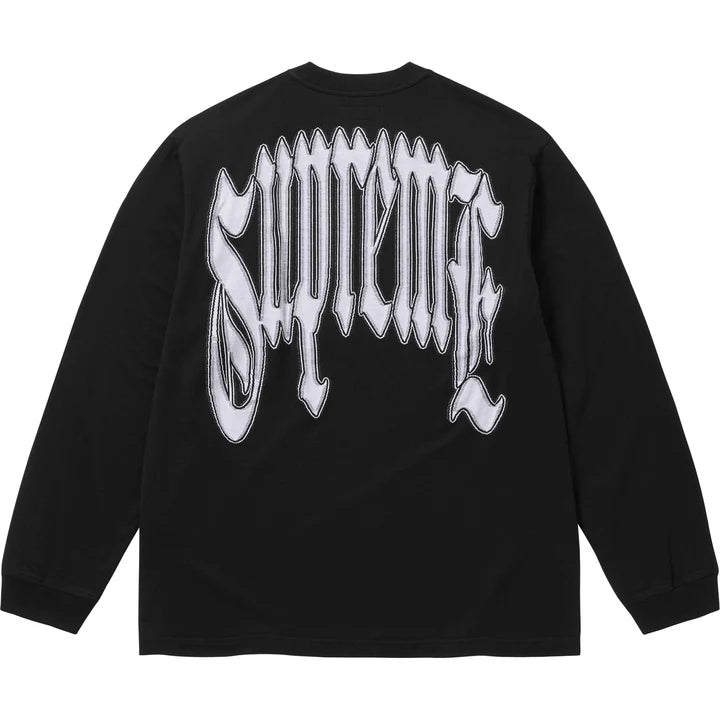 Supreme Intarsia L/S Tee Black