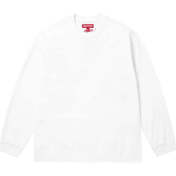 Supreme Intarsia L/S Tee White