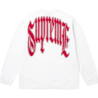 Supreme Intarsia L/S Tee White