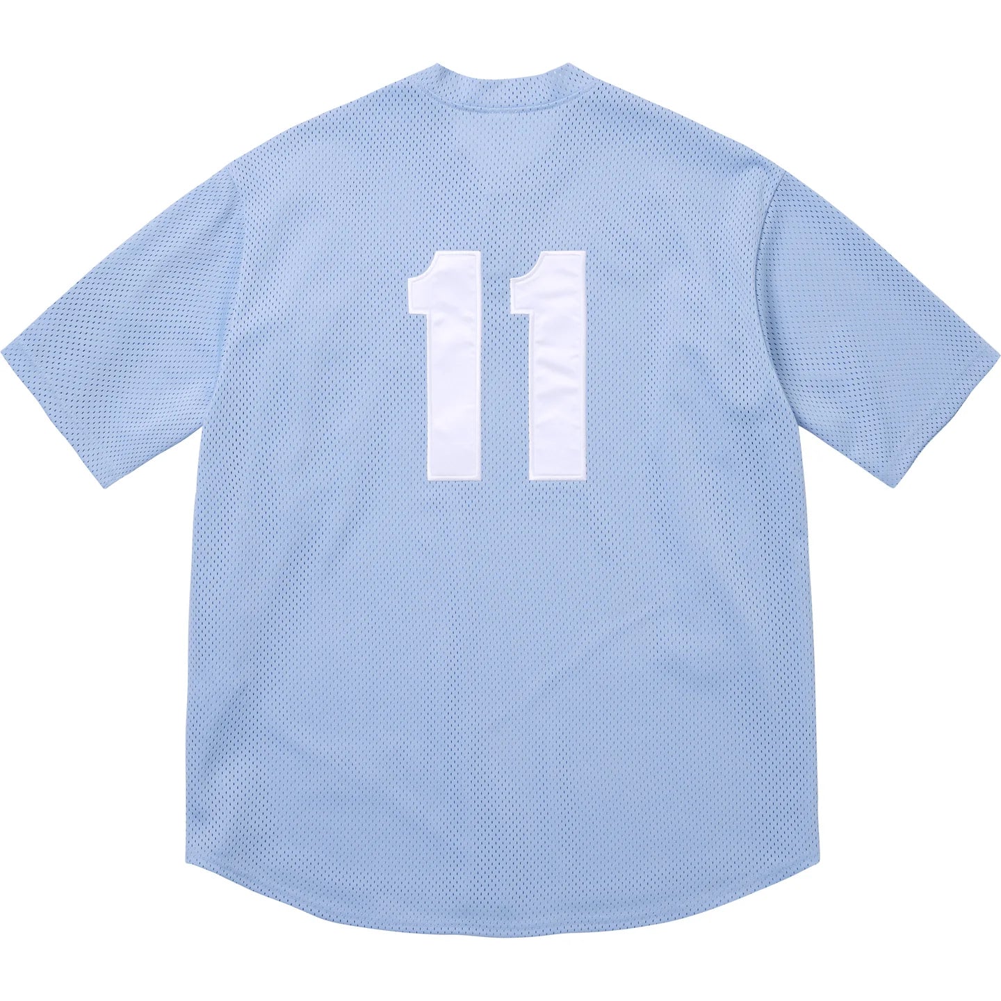 Supreme S Logo Baseball Henley Jersey Light Blue London