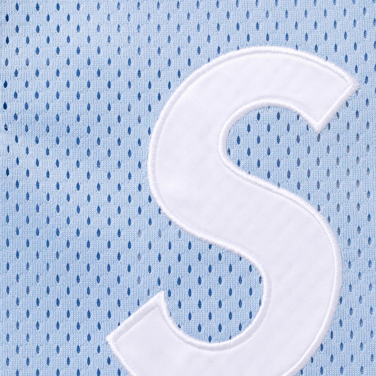 Supreme S Logo Baseball Henley Jersey Light Blue London