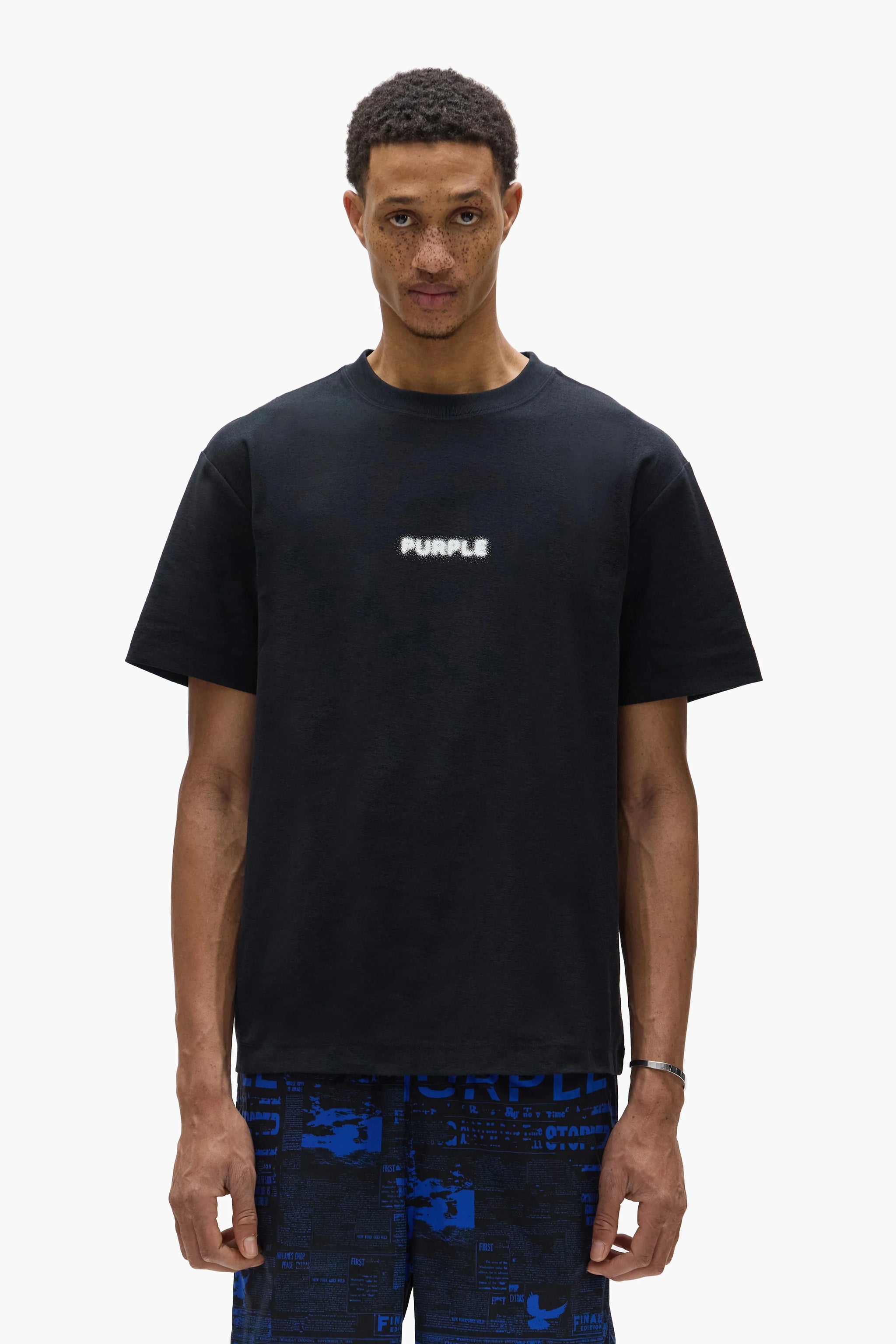 Purple Brand Men’s Pixelated Tee Black