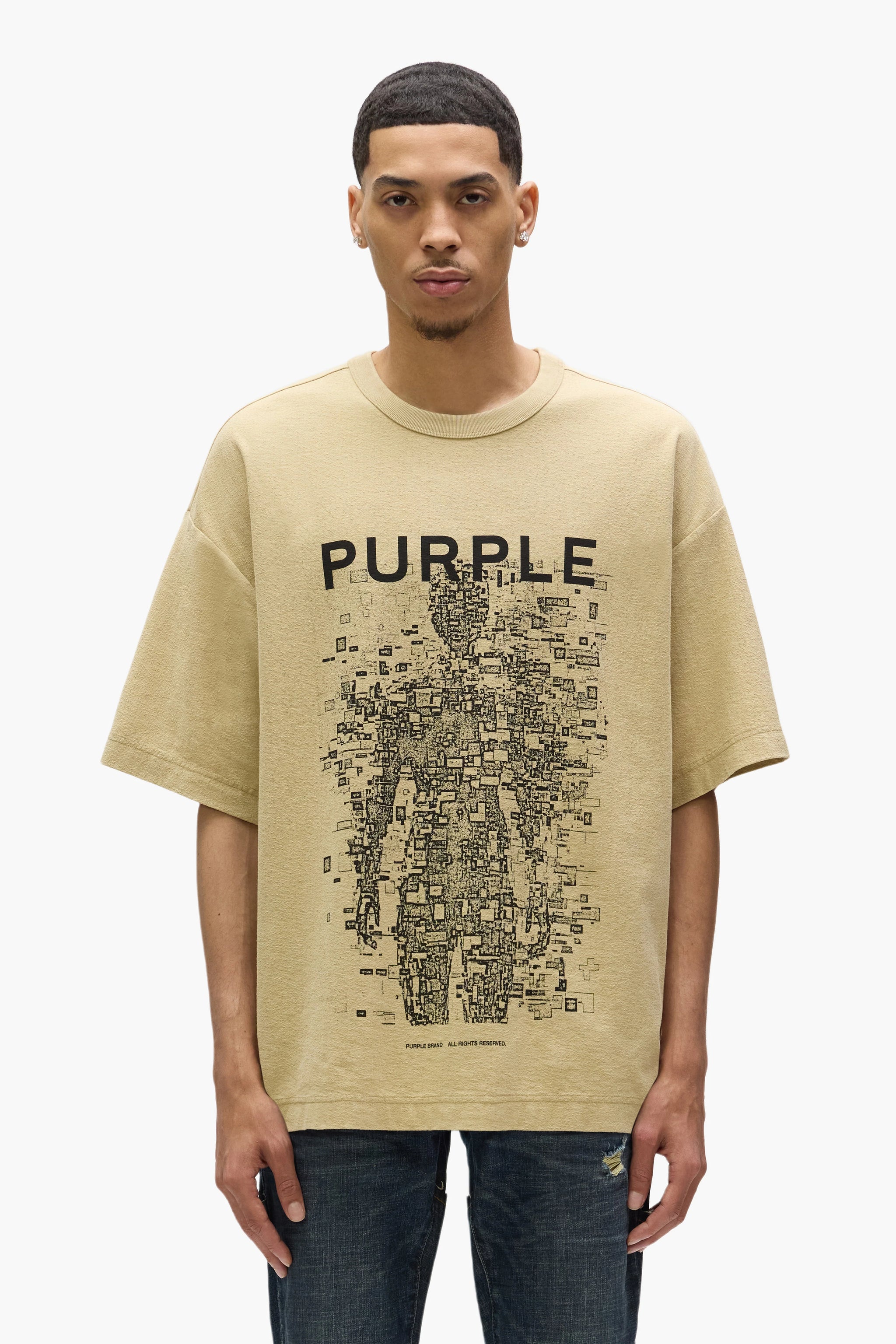 Purple Brand Atoms Tee Tan