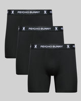 Psycho Bunny 3-Pack Boxer Brief Black