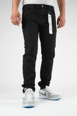 Premium Disaster Men's classic ultra stretch denim jean jet black