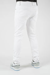 Premium Disaster Men's classic ultra stretch denim jean white
