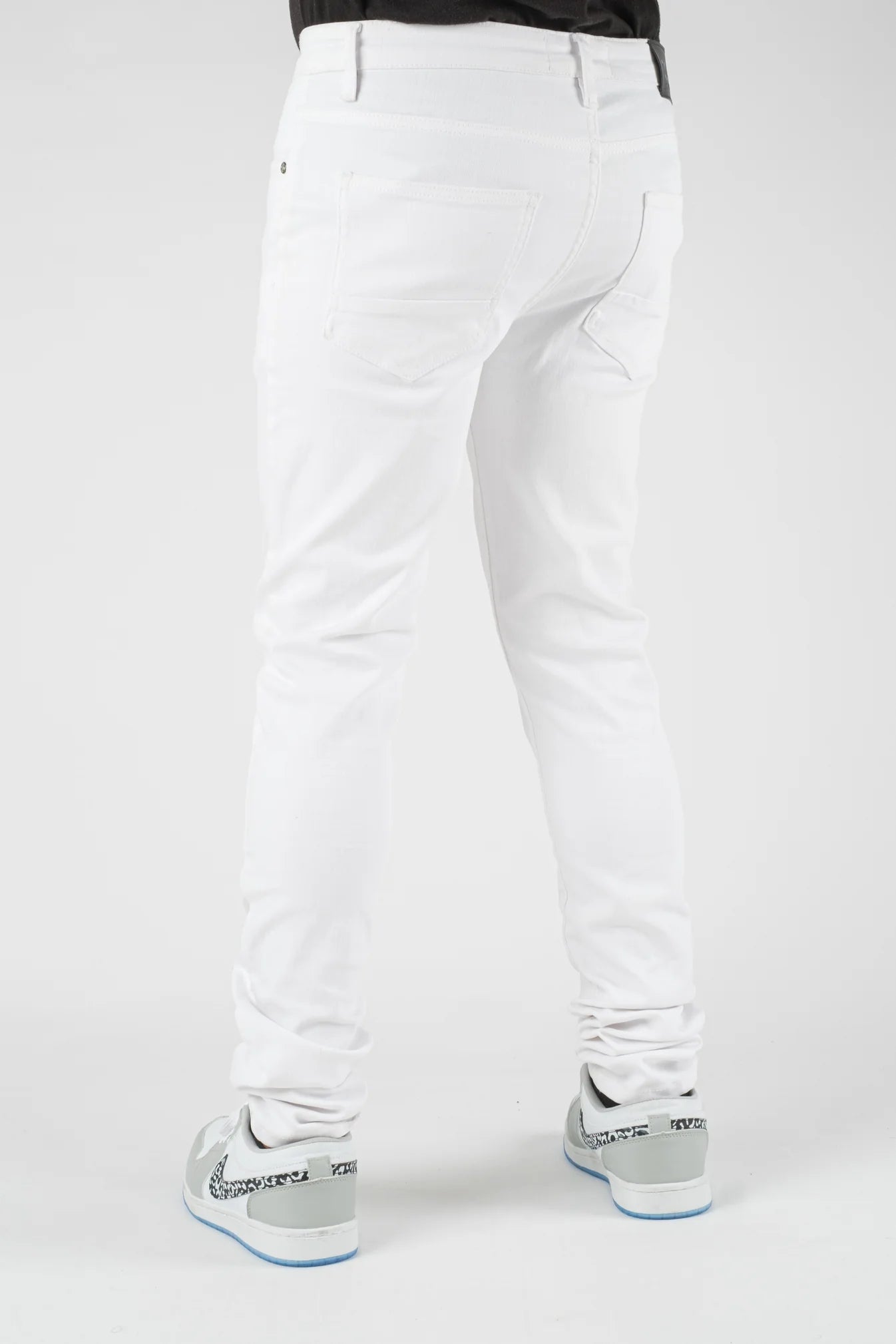 Premium Disaster Men's classic ultra stretch denim jean white