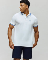 Psycho Bunny Clark Pique Polo White