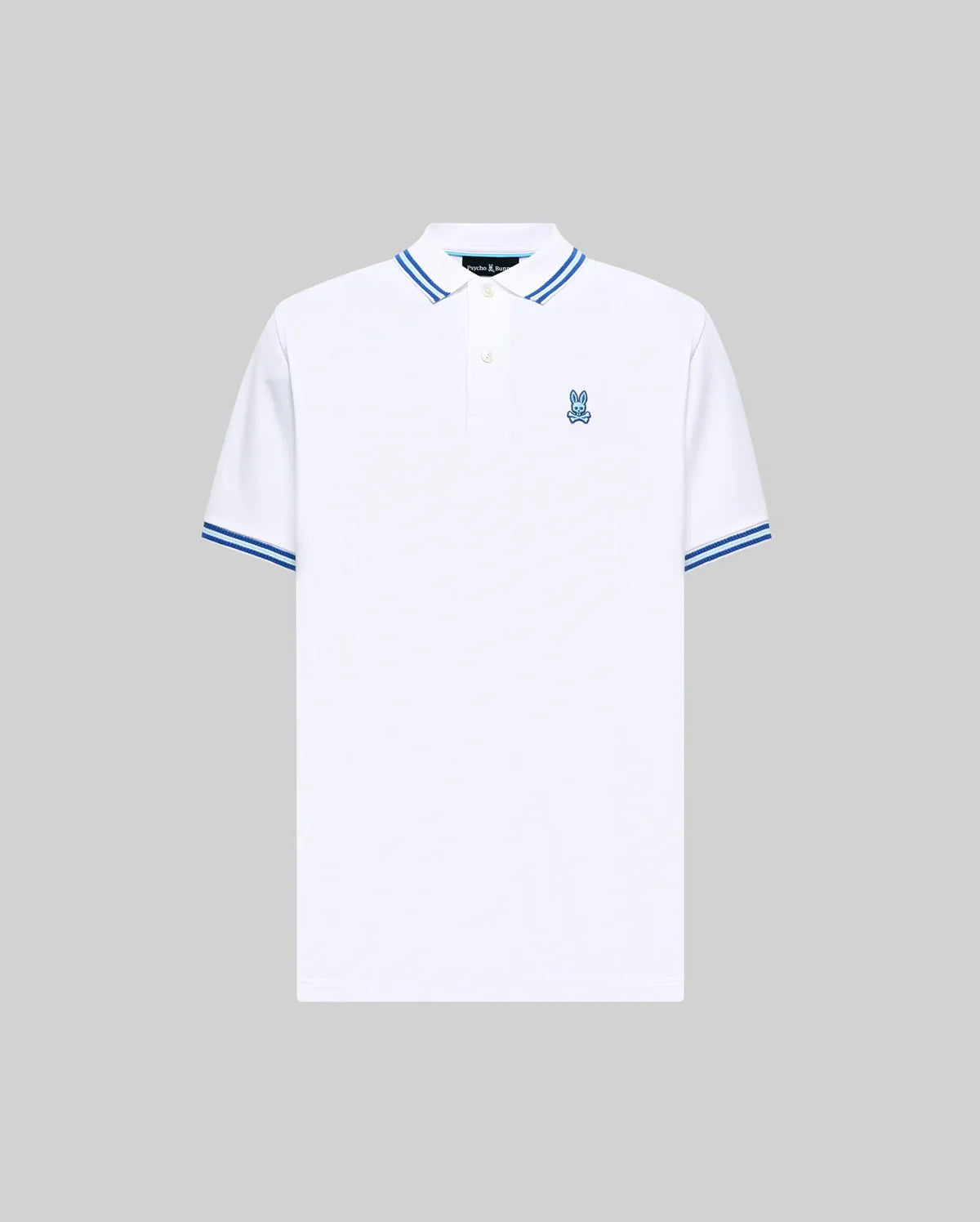 Psycho Bunny Clark Pique Polo White