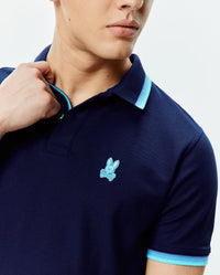 Psycho Bunny Holden Pique Polo Evening Blue