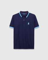 Psycho Bunny Holden Pique Polo Evening Blue