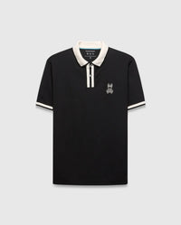 Psycho Bunny Ridley Performance Pique Polo Black