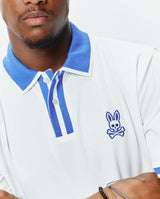 Psycho Bunny Ridley Performance Pique Polo White