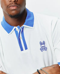 Psycho Bunny Ridley Performance Pique Polo White