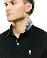 Psycho Bunny Stan Pima Piqué Polo Black