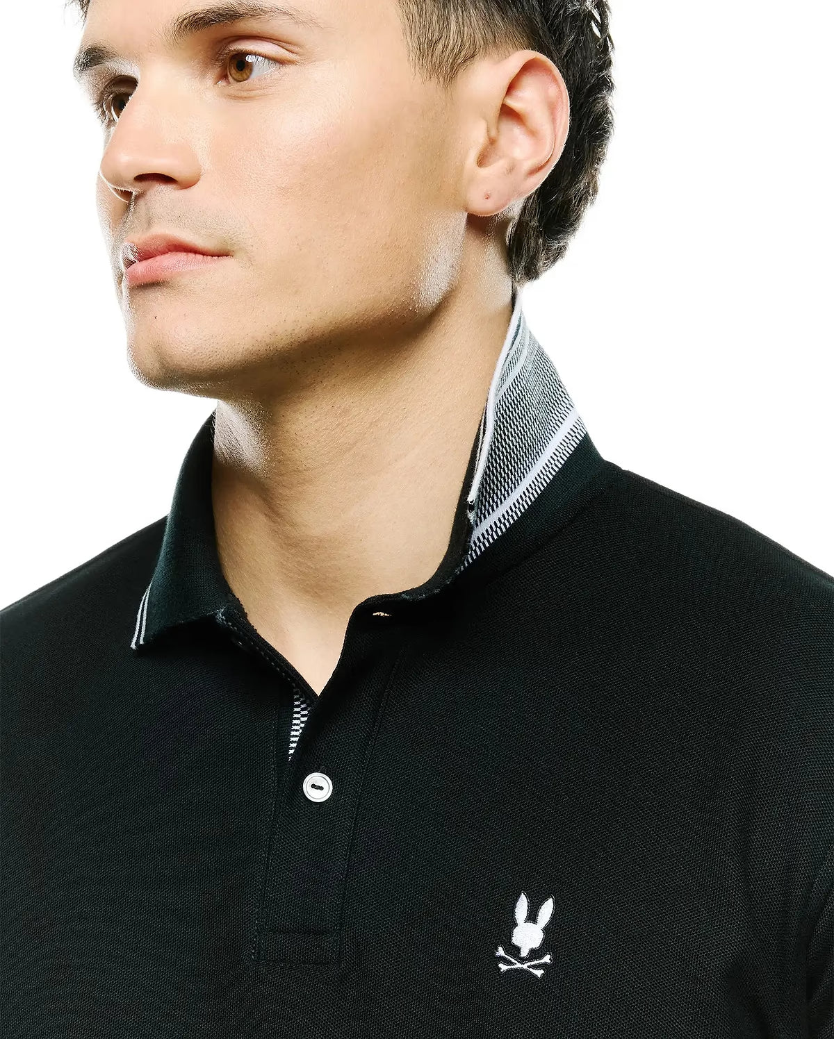 Psycho Bunny Stan Pima Piqué Polo Black