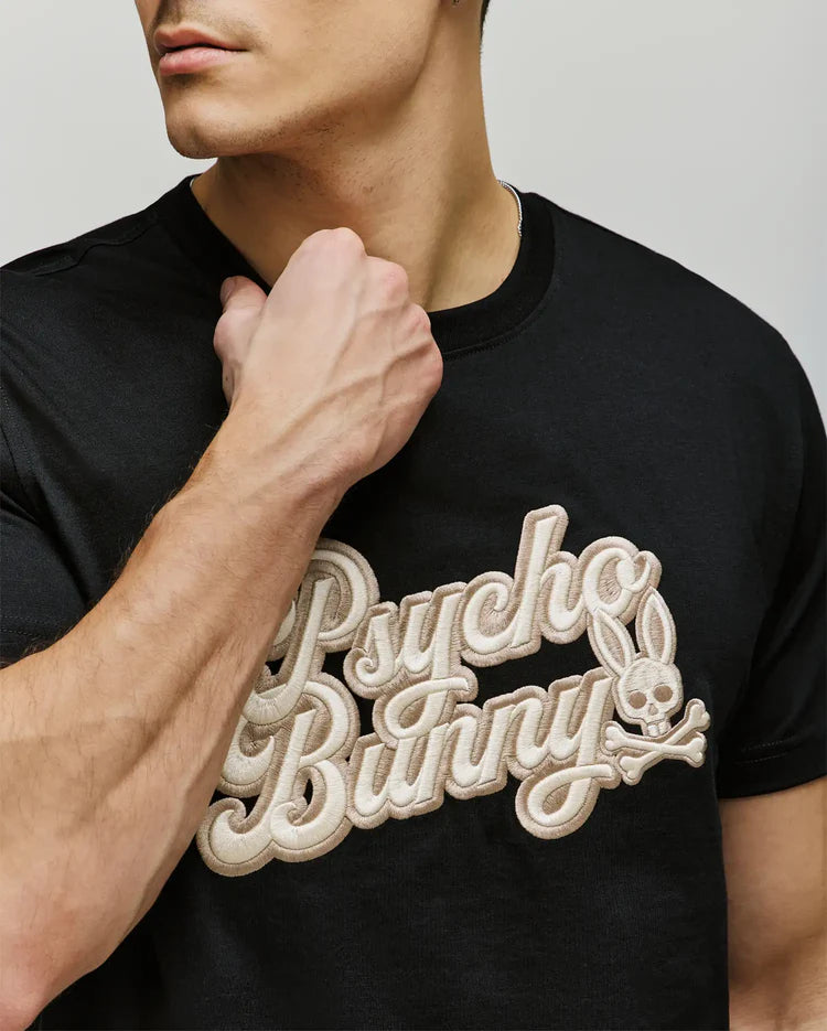 Psycho Bunny Men's Elias Graphic Tee - Black