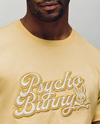 Psycho Bunny Men's Elias Graphic Tee Sahara Sun Yellow