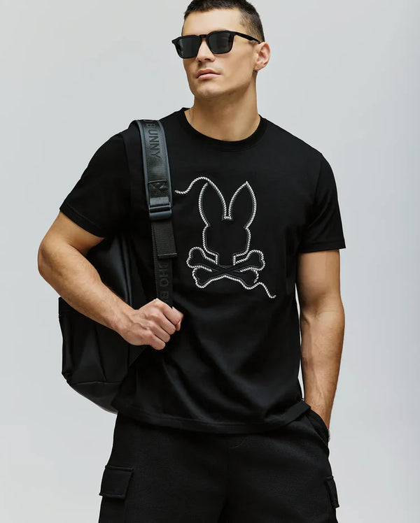 Psycho Bunny Men's Cyrus Graphic Tee - Black