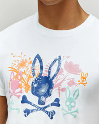 Psycho Bunny Santino Graphic Tee White