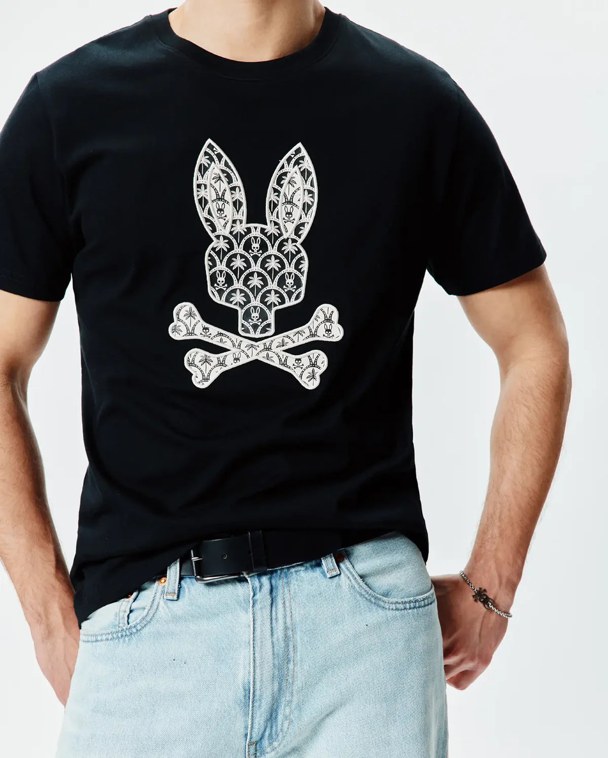 Psycho Bunny Brad Graphic Tee Black