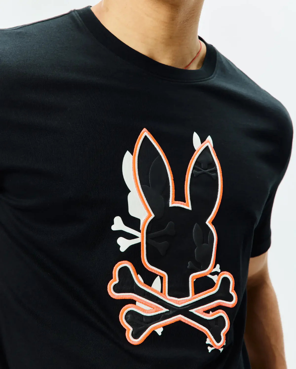 Psycho Bunny Tanner Bunny Graphic Tee Black