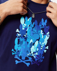 Psycho Bunny Tanner Graphic Tee Evening Blue