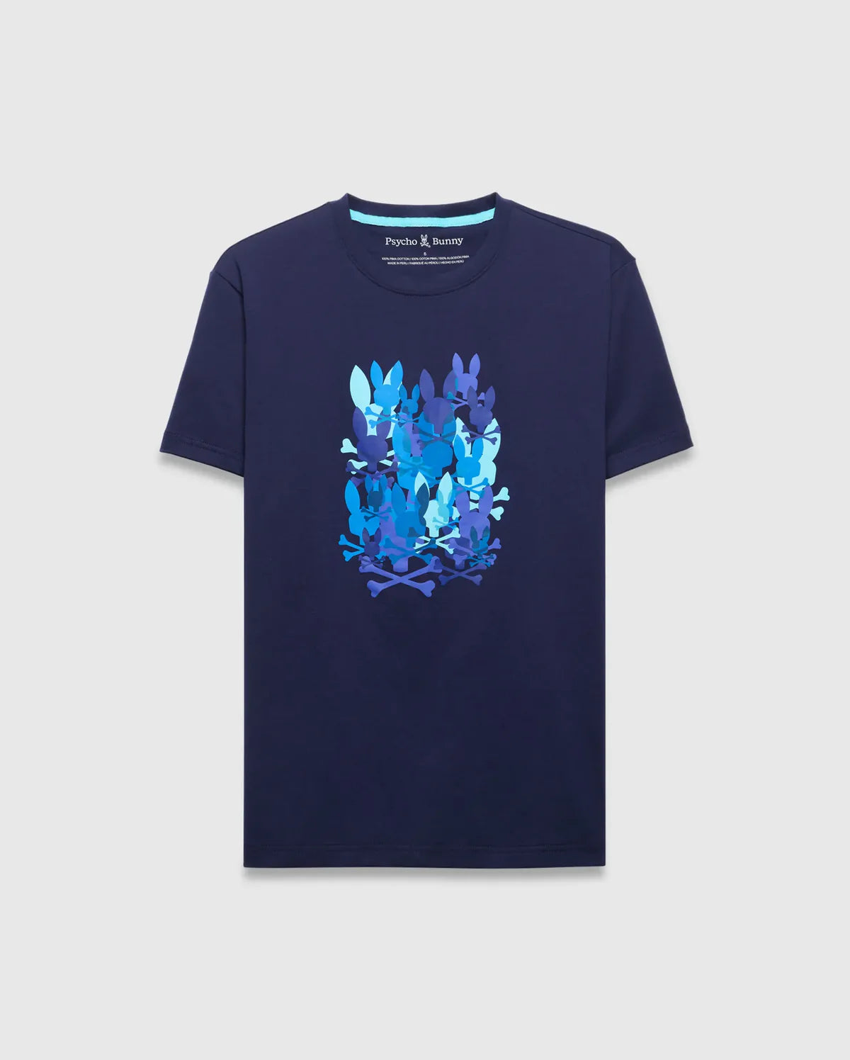 Psycho Bunny Tanner Graphic Tee Evening Blue