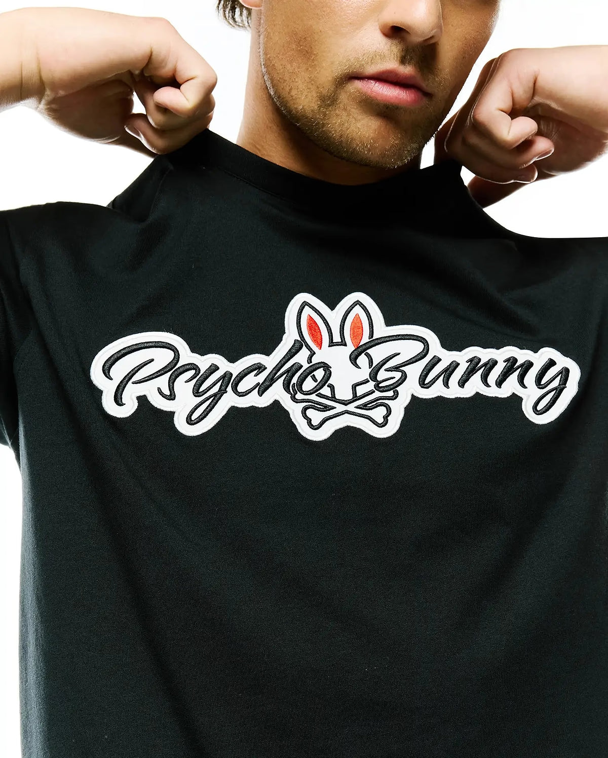 Psycho Bunny Jaydon Logo Tee Black