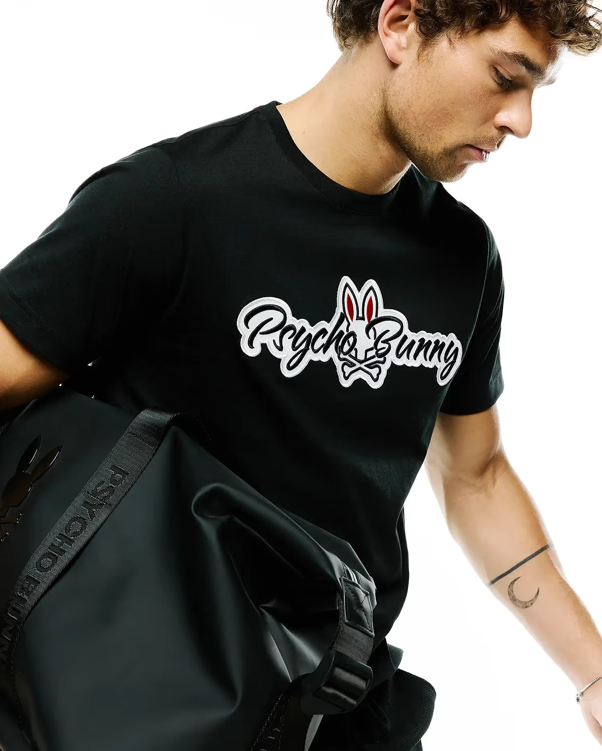 Psycho Bunny Jaydon Logo Tee Black