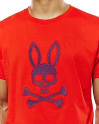 Psycho Bunny Stan Graphic Tee Fiery Red