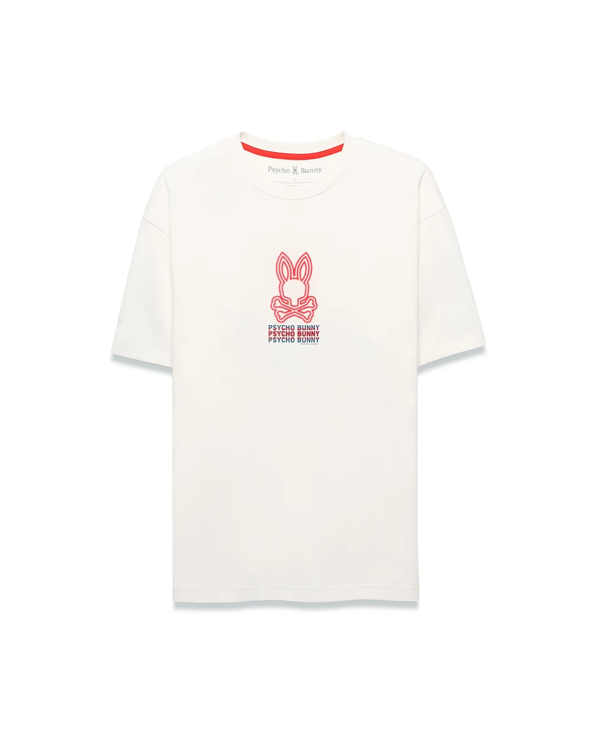 Psycho Bunny Alex Back Graphic Tee Cream