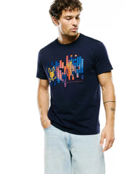 Psycho Bunny Zander Graphic Tee Baritone Blue