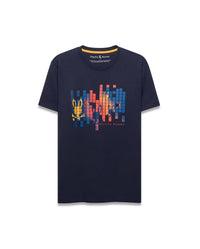 Psycho Bunny Zander Graphic Tee Baritone Blue