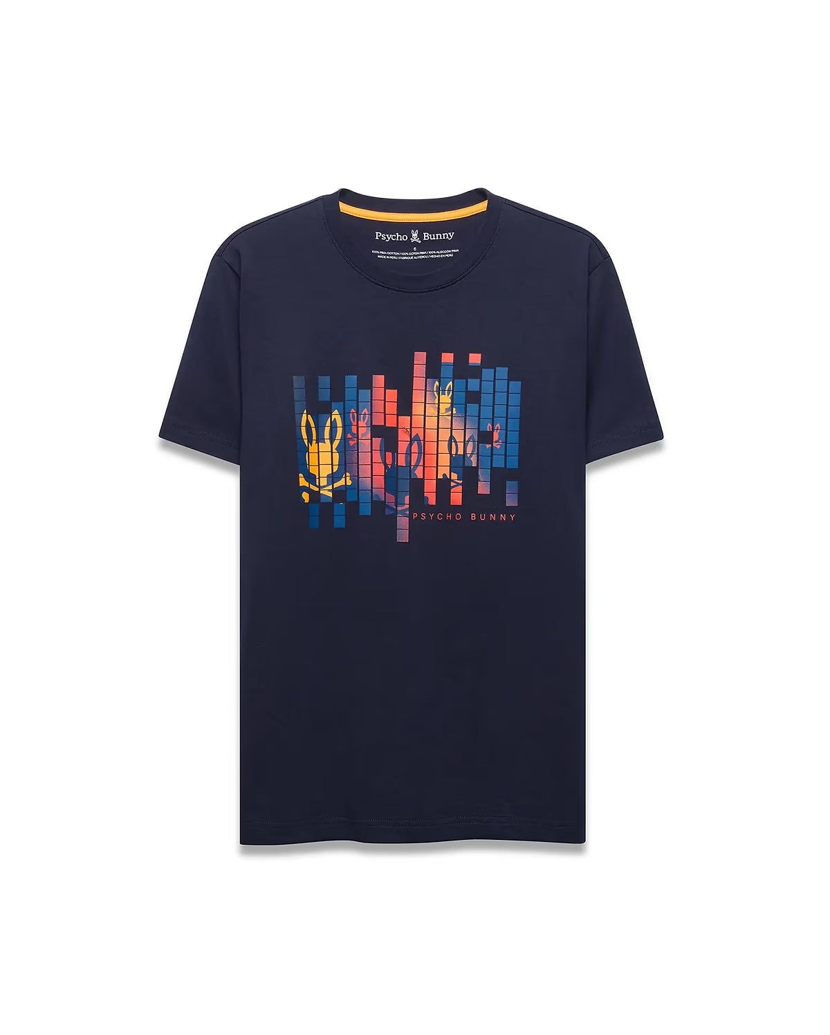 Psycho Bunny Zander Graphic Tee Baritone Blue