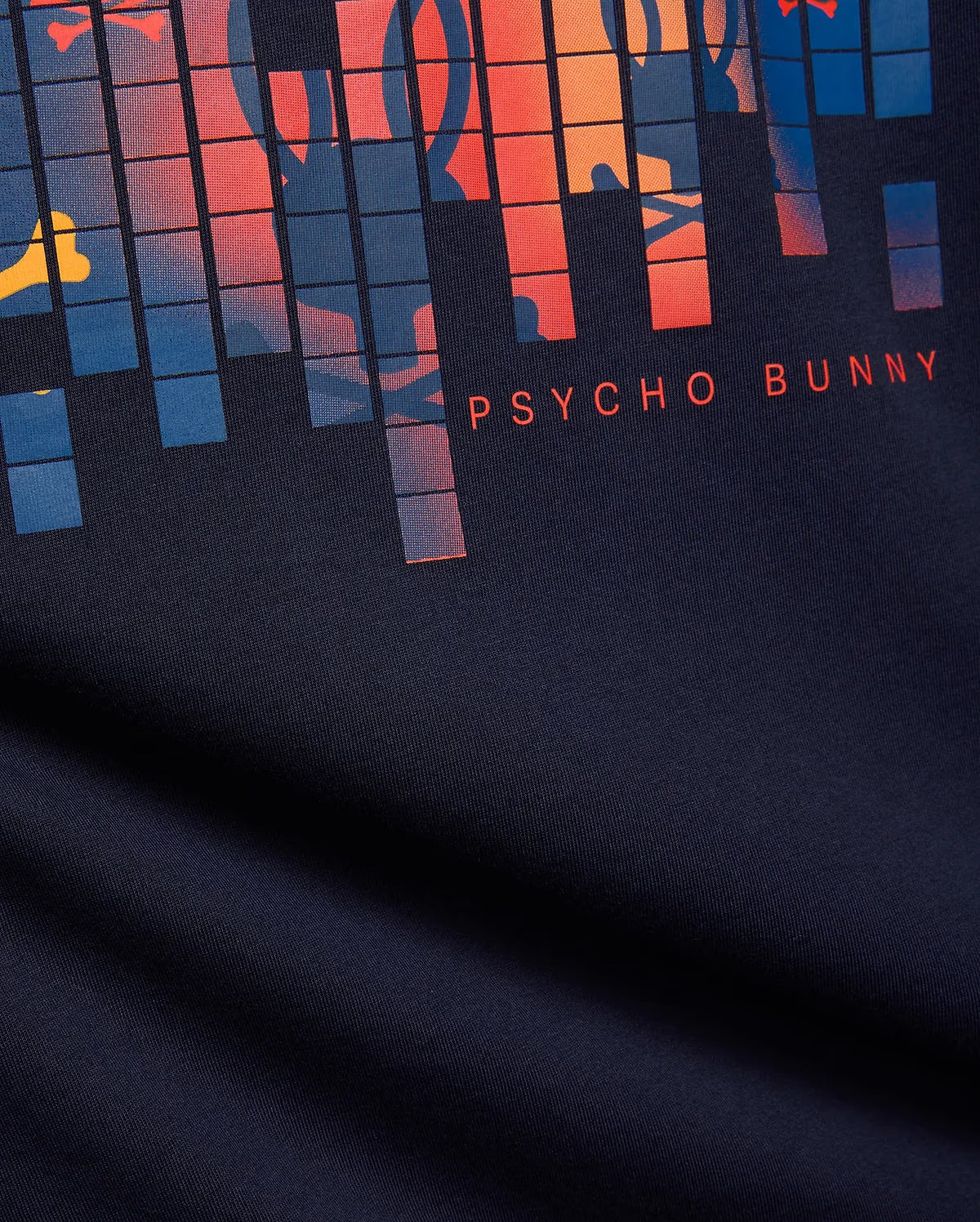 Psycho Bunny Zander Graphic Tee Baritone Blue