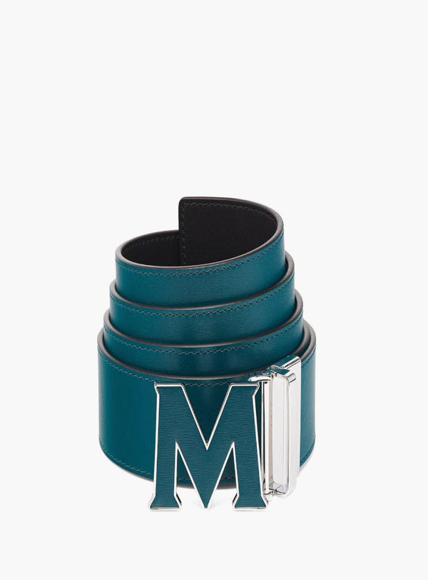 Mcm (Green Claus Leather Inlay Belt)