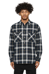 Purple brand (navy plaid flannel shirt)