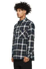 Purple brand (navy plaid flannel shirt)