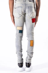 Serenede New World Earth Patchwork Jeans Multi Color