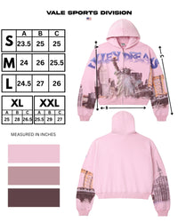 Vale Forever Nyc Zip Up Hoodie Pink