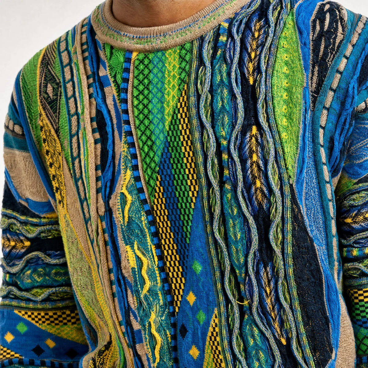 Coogi Australia New York Crewneck Sweater Multi