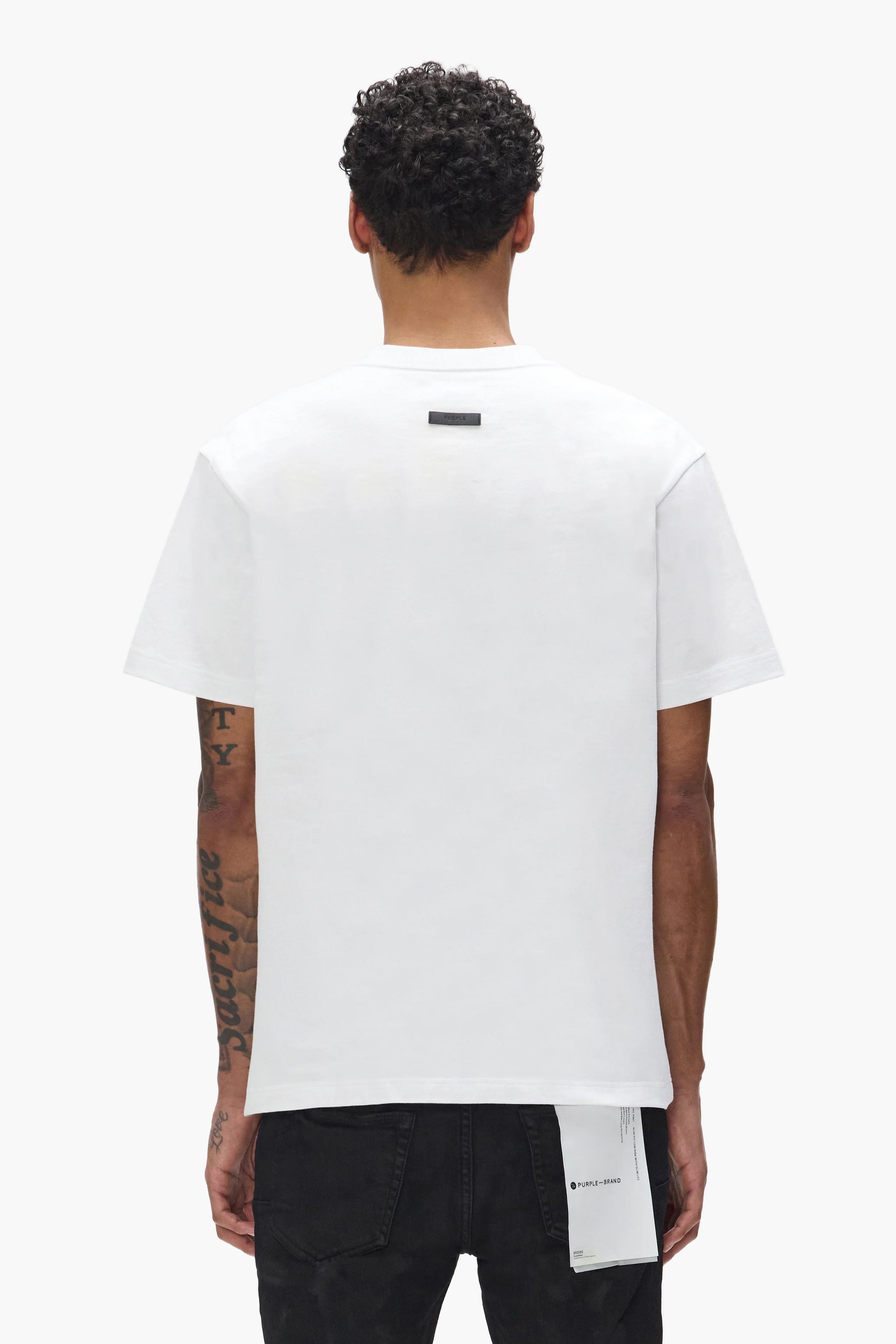 Purple Brand Star Monogram Tee White