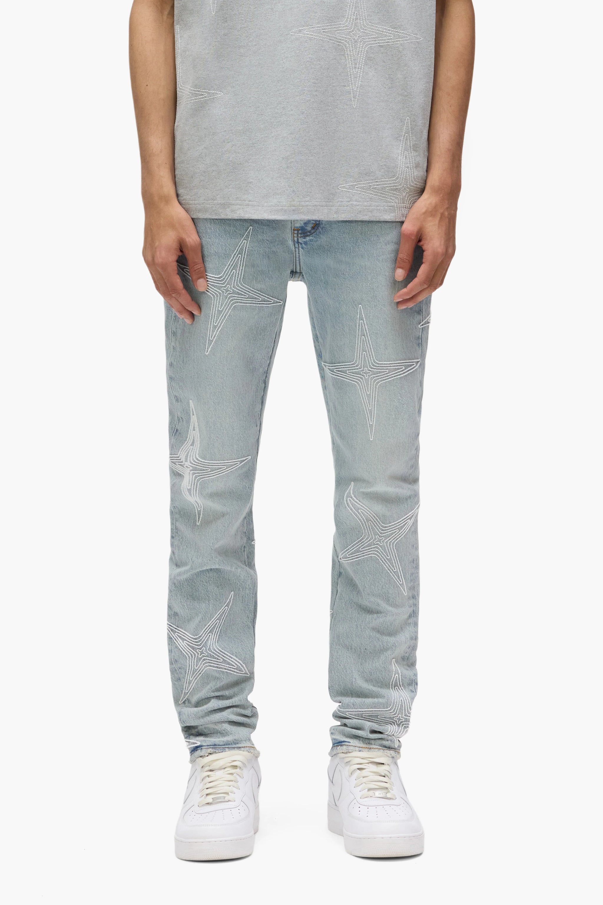 Purple Brand Tuffetage Stars Jeans Light Indigo