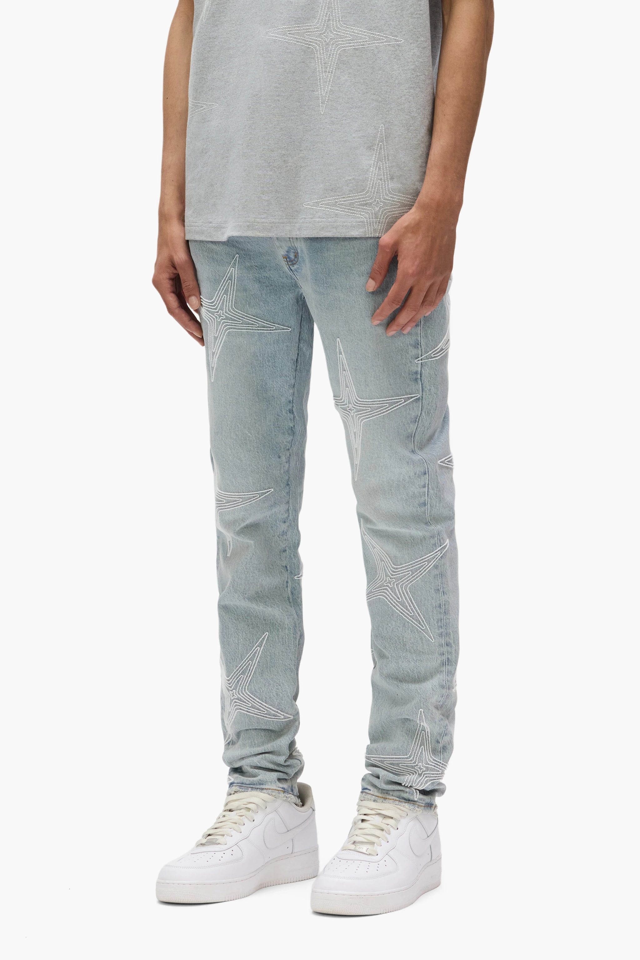 Purple Brand Tuffetage Stars Jeans Light Indigo – VIP Clothing Stores Purple Brand Tuffetage Stars Jeans Light Indigo – VIP Clothing Stores
