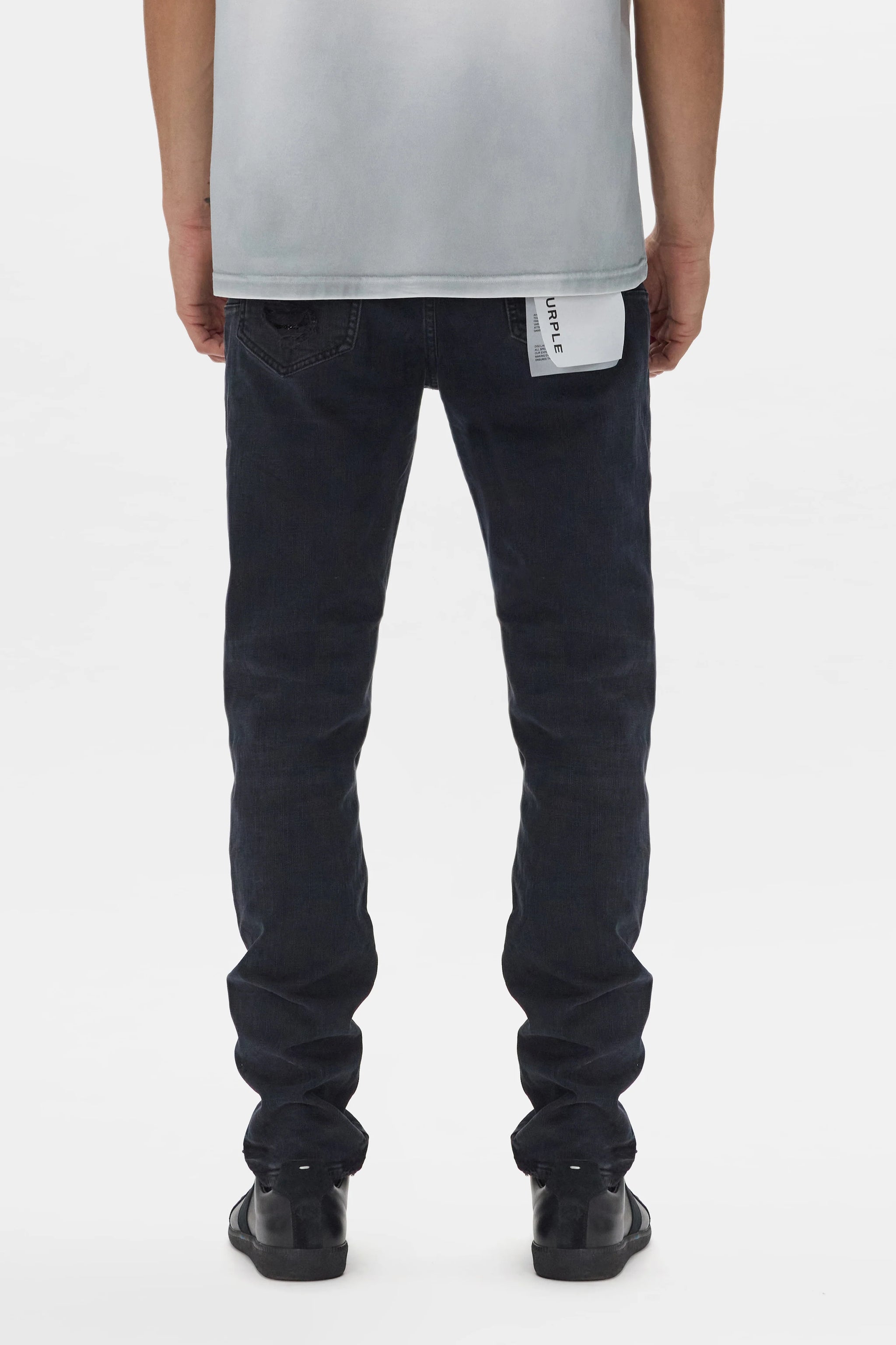 Purple Brand Skinny Beaded Repair Jeans Black