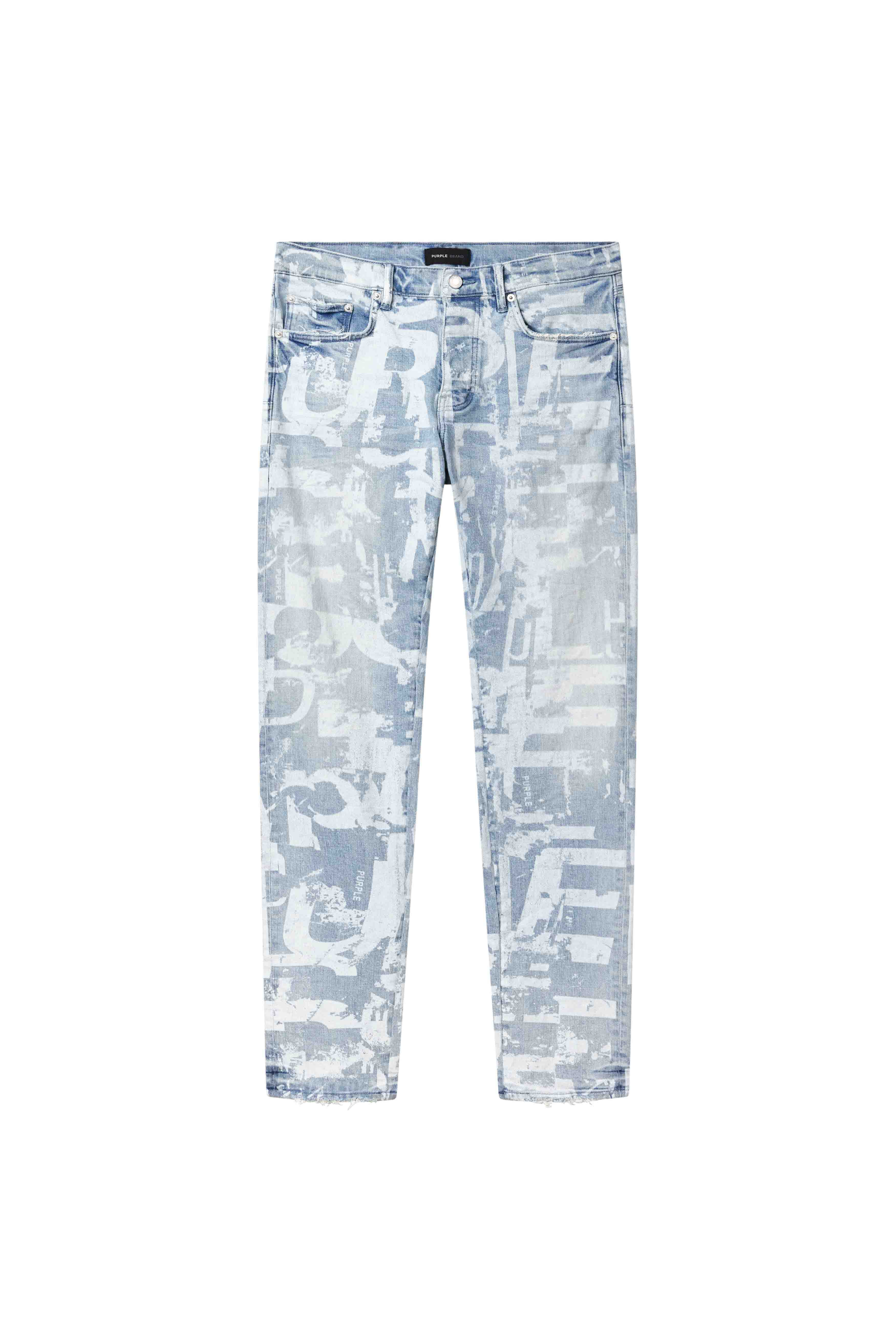 Purple Brand Skinny Grunge Print Jeans light Indigo – VIP Clothing