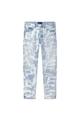 Purple Brand Skinny Grunge Print Jeans light Indigo